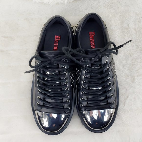 Demonia Gravedigger Unisex Oxdford Shoe main image 12